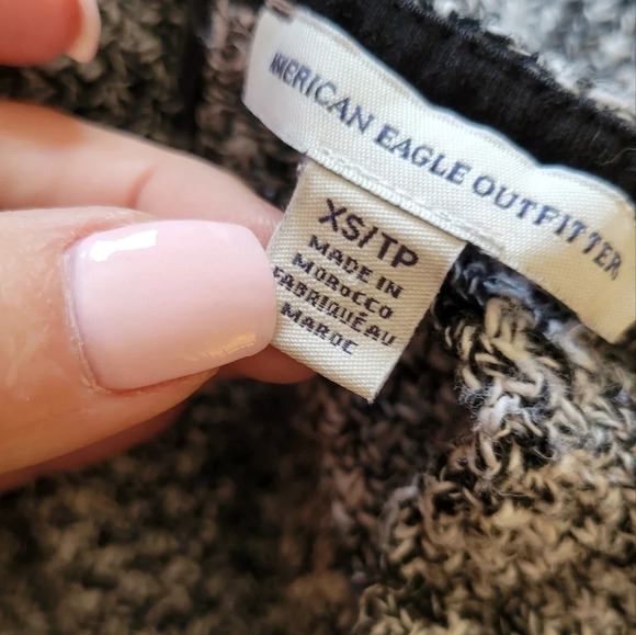 AEO Textured Open Front Cardigan - Picture 6 of 7
